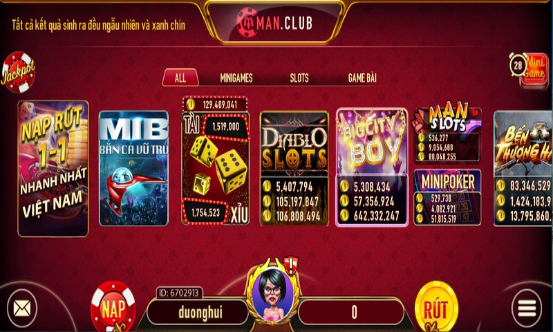 Game ở Manclub 