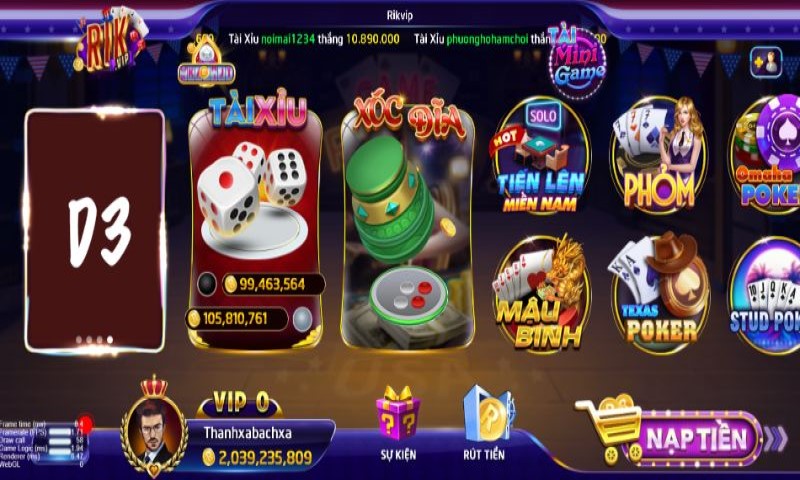 Game ở Rikvip